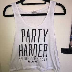 VS Pink Spring break crop top